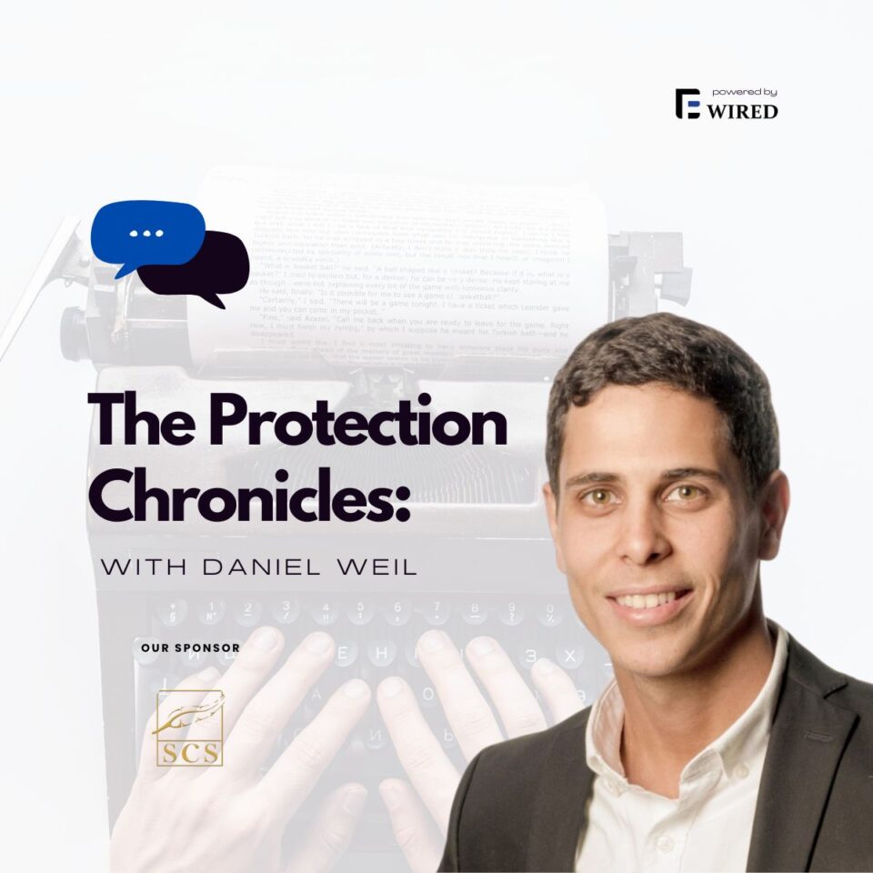 daniel weil portrait, title the protection chronicles by epwired, sponsored by SCS
